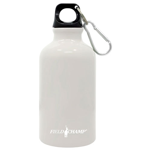 【5本セット】 フィールドチャンプ アルミボトル350ml 軽くて携帯に便利・カラビナ付き オフホワイト ASN22557408X5|雑貨・ホビー・インテリア 雑貨 アウトドア雑貨