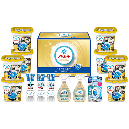 P&G アリエールジェルボールプレミアムバラエティギフトセット (ジェルボールプロパワー・除菌ジョイコンパクト逆さボトル ほか) 日本製 ASN4283-030|雑貨・ホビー・インテリア 雑貨 洗剤・柔軟剤 10,592円