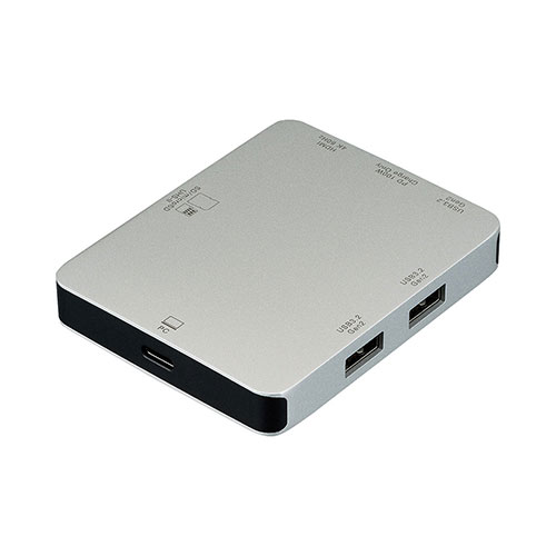 ナカバヤシ PD対応 Type-C 7in1 ハイスピード ドッキングステーション 10Gbps 超高速データ転送可能 シルバー ASNUD-C17SL|パソコン パソコン周辺機器 USBハブ|緑花堂ストア