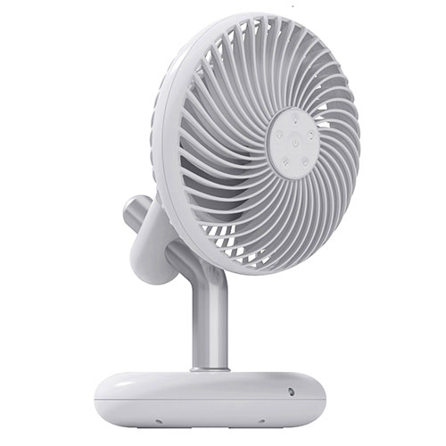 WINTECH ポータブルデスクトップファン(リモコン付き) 左右上下首振り ホワイト ASNDF-241RC|家電 季節家電 扇風機・サーキュレーター