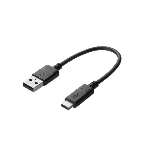 【5セット】 エレコム USB2.0ケーブル(認証品、A-C) 0.15m ブラック ASNMPA-AC01NBKX5|パソコン パソコン周辺機器 USBケーブル