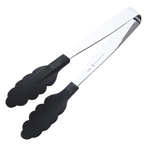 【5本セット】 田辺金具 抗菌耐熱カラートング(ミニ) 180mm ブラック ASNTK-4628X5|雑貨・ホビー・インテリア キッチン雑貨 調理器具