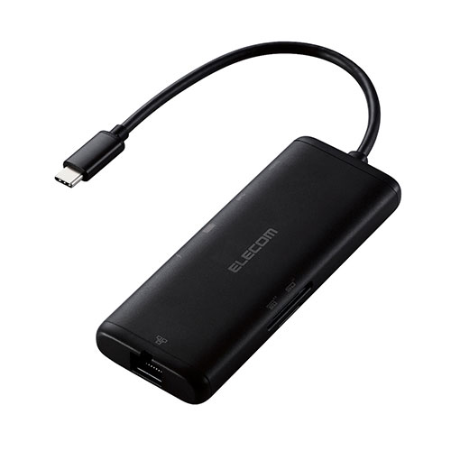 エレコム ドッキングステーション7in1 ASNDST-070BPBK|スマートフォン・タブレット・携帯電話 スマートフォン USBケーブル(Type-C)｜緑花堂ストア