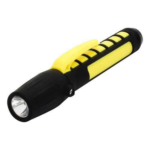 日動工業 LED防爆懐中電灯ミニ ブラック×イエロー ASNNICHIDO-DS-19|防災用品 ライト・ラジオ・電池 ライト