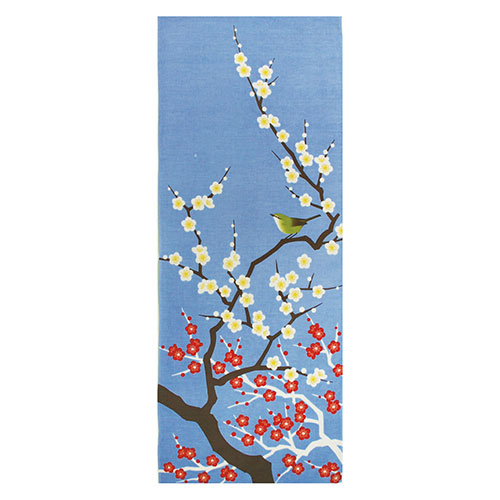 【5枚セット】 ヤマコー てまひま工房 四季彩布 てぬぐい 梅と鶯 ASNyamaco87547X5|雑貨・ホビー・インテリア 雑貨 雑貨品