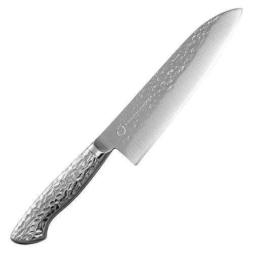 よこやま 燕熟の技 オールステンレス槌目三徳包丁(刃渡り18cm) ASNEJRK-3000|雑貨・ホビー・インテリア キッチン雑貨 調理器具|緑花堂ストア