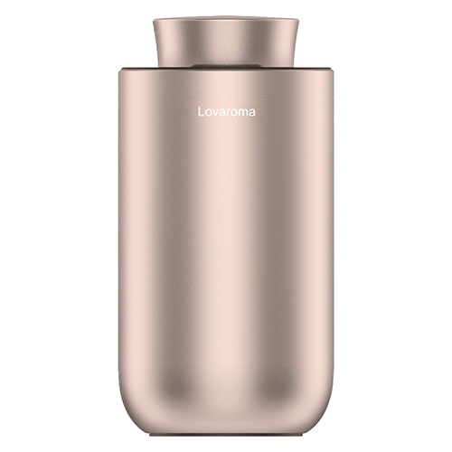 Lovaroma 高密度アロマディフューザー Deep Serenity Aroma 水も熱も使わず空気の力で拡散 シャンパンゴールド ASNLovaroma-H11-CG|家電 季節家電 加湿器
