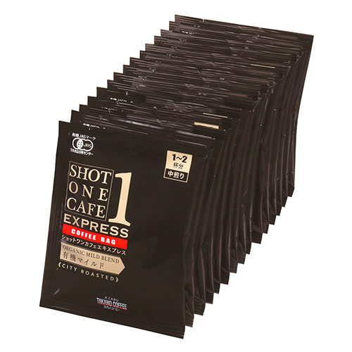 【16袋入×16箱】 麻布タカノ ショットワンカフェエキスプレス 有機マイルド(中煎り) ASNAZB50525X16|食品 飲料|緑花堂ストア