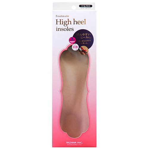 【5セット】 矢澤 Footmate ハイヒールインソール ベージュ L(25.0～26.0cm) ASNfootmate30375X5|雑貨・ホビー・インテリア 雑貨 靴・シューケア・消臭防臭・防水・修理用品