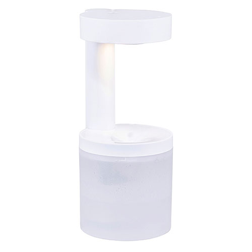 ナカバヤシ うるぷかUSB加湿器 ぷかぷかと浮かび上がるような水滴が目を引くストロボ演出の不思議な加湿器 ホワイト ASNUA-069W|家電 季節家電 加湿器