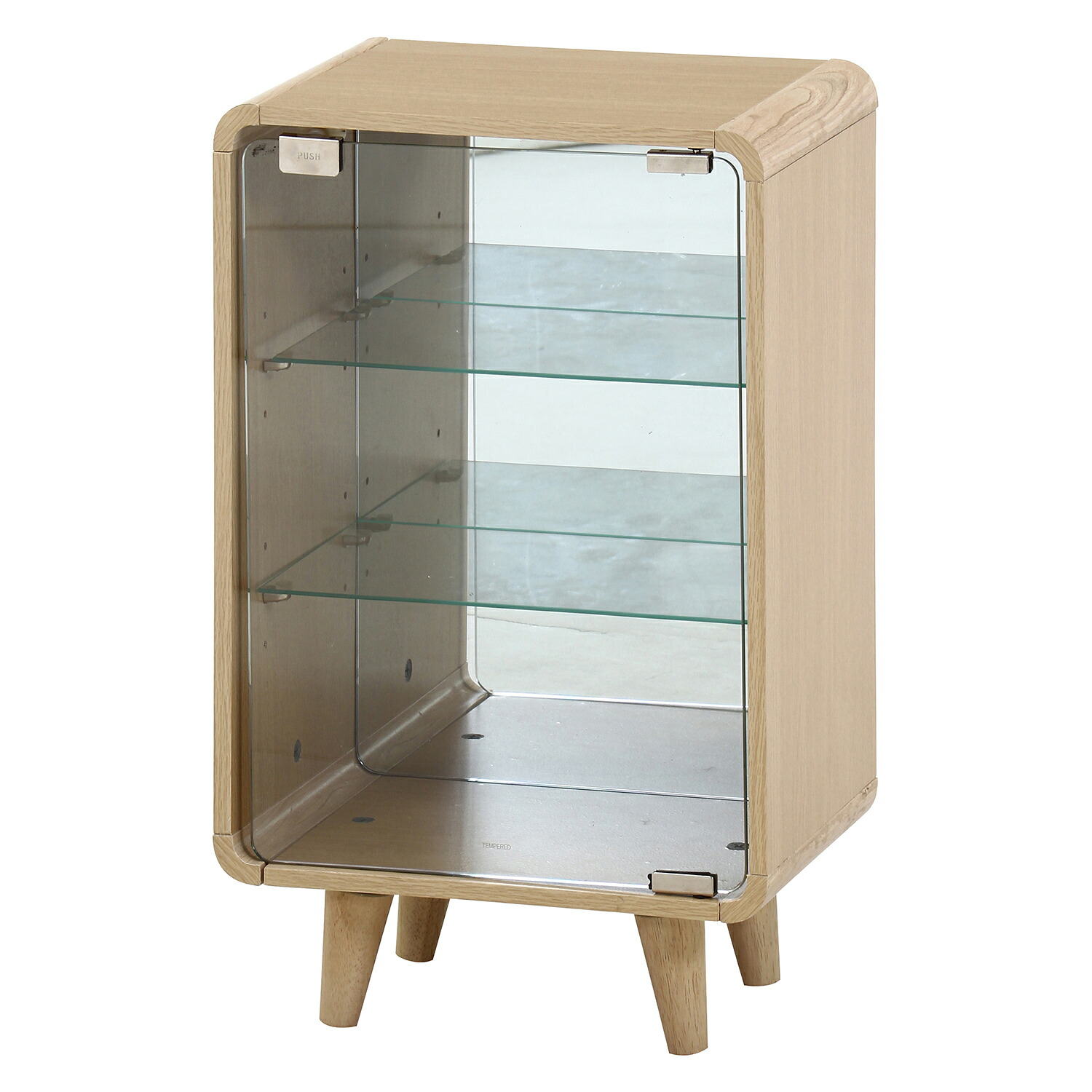 コレクションシェルフ クレール ミドル オークナチュラル[HJB52297]|インテリア家具 ギフトショー コレクションケース テレビ台・収納 リビング【ディスプレイシェルフ コレクション収納 耐久性 インテリア収納 オープンシェルフ 】｜緑花堂ストア