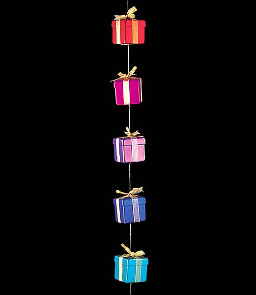 270cm カラーギフトボックスガーランド Onsdibo6002 代引決済不可 送料無料 装飾 飾付 クリスマス 小物 雑貨 イベント クリスマスツリー飾り オーナメント クリスマス装飾 飾り パーティー デコレーション ギフトボックス ガーランド 室内装飾 店舗装飾 飾り付け