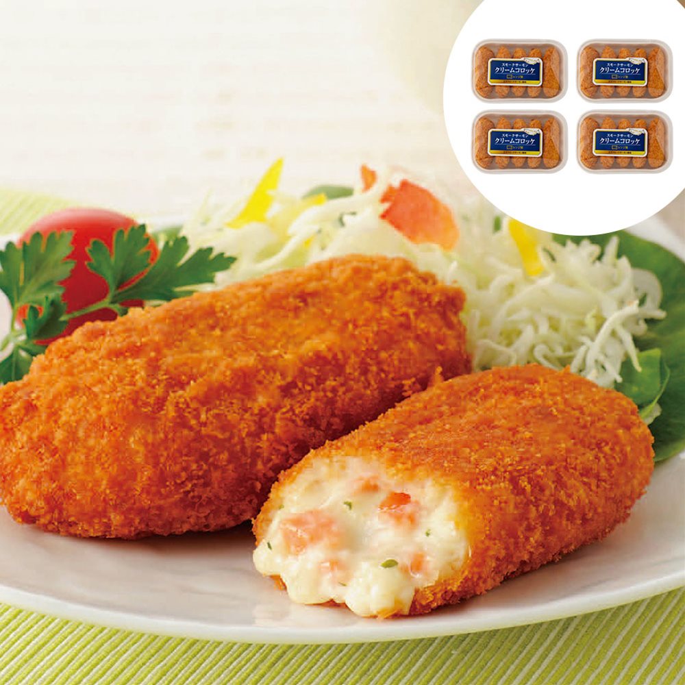 市場 北海道 個 便利 サーモンクリームコロッケ 美味しい 王子サーモン 簡単 Shs