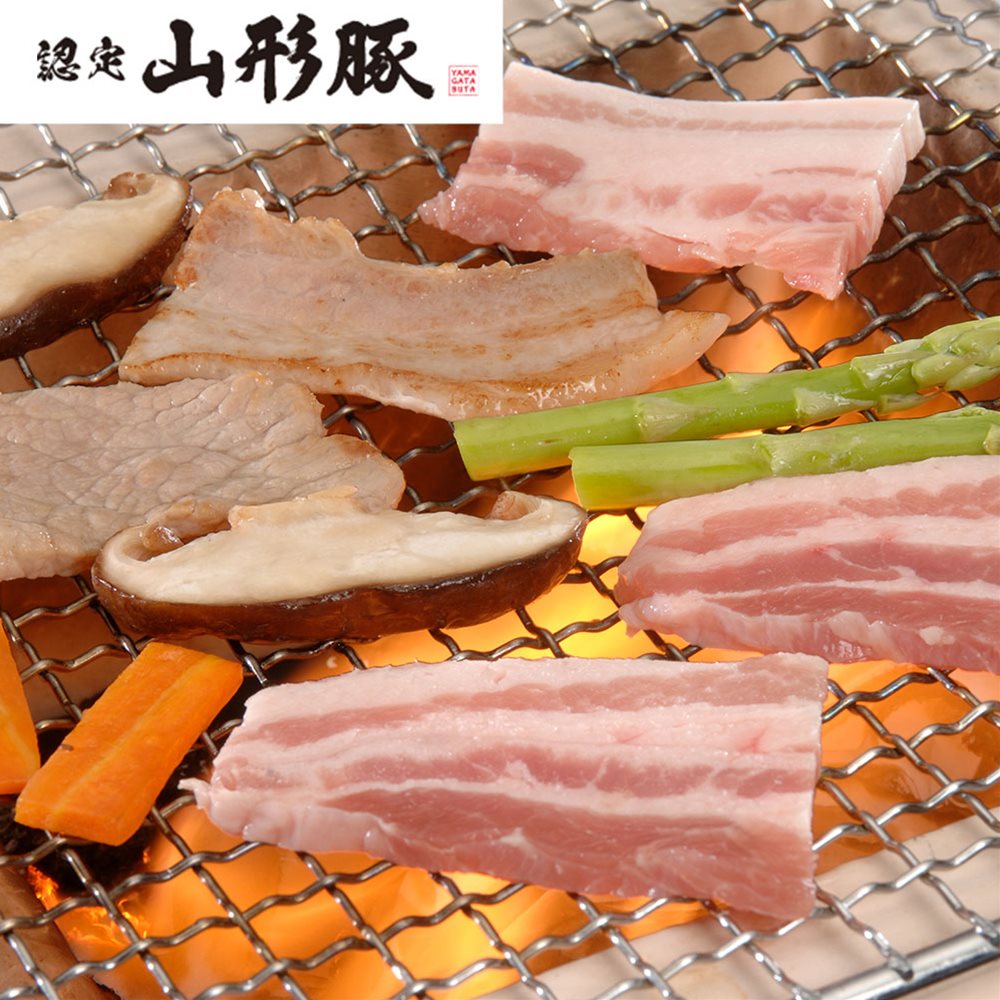 市場 山形豚 豚肉 バラ焼肉 山形県食肉公社認定 1ｋｇ SHS7240157 山形