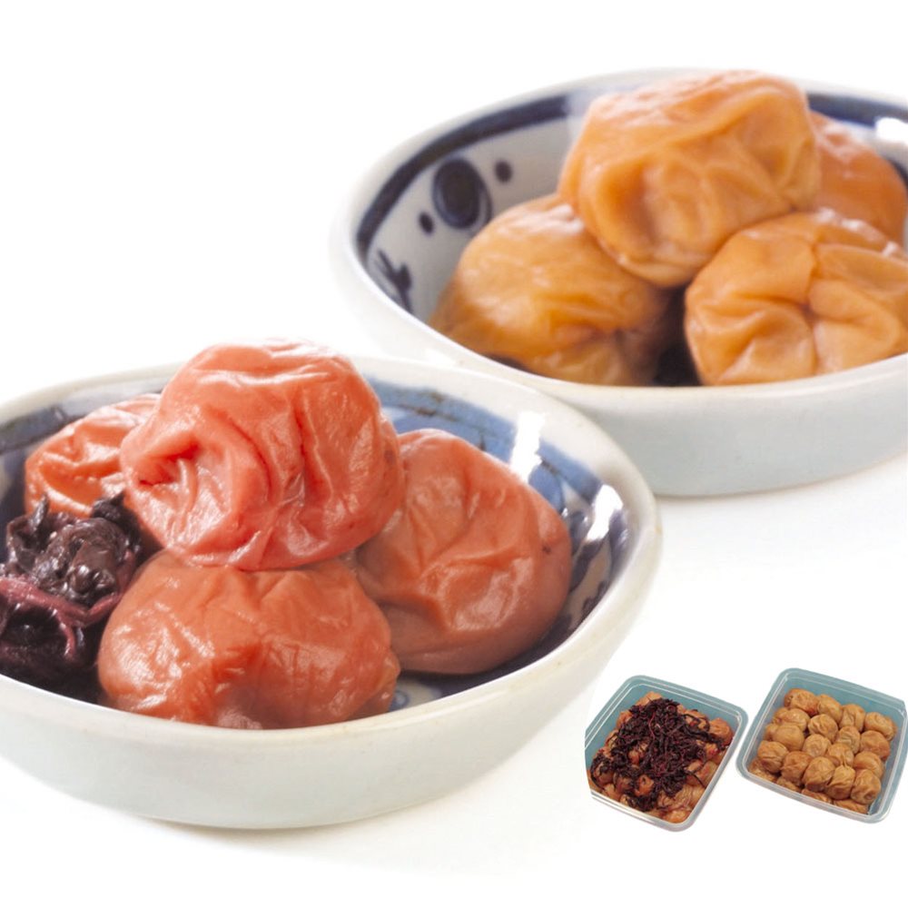 紀州南高梅 つぶれ梅 Bセット (うす塩味 しそ風味)各1kg×1 和歌 SHS2810036 |食品 漬物 梅干し お歳暮 父の日 お中元