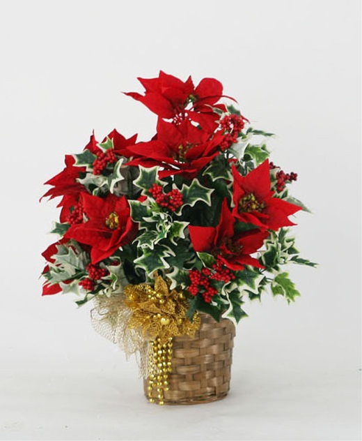 ポインセチアアレンジ Mrs09 クリスマス 造花 フェイクグリーン 人工植物 デコレーション 店舗装飾 飾り 飾りつけ 飾り付け 装飾 ポインセチア 店舗装飾 クリスマス商品 ポインセチア 03 61 3485 商品型番 Hitsk9 Net