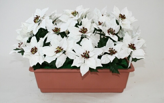 クリスマス商品 ポインセチアプランター W Mrs08 クリスマス 花 観葉植物 フェイクグリーン 人工植物 店舗装飾 店舗装飾 飾り ポインセチア クリスマス 造花 飾り デコレーション 飾りつけ 飾り付け 装飾 ポインセチア 造花装飾専門店 緑花堂