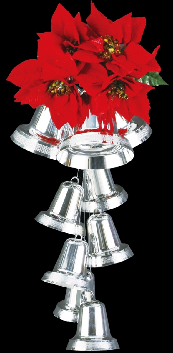 クリスマス商品 店舗装飾 飾り付け ベルリボン パーティー イベント用品 人工植物 人工観葉植物 デコレーション ベル デラックスポインセチアクラスター S Mrs11 造花 クリスマスツリー 飾り付け クリスマス フェイクグリーン 店舗装飾 飾り 飾りつけ 装飾