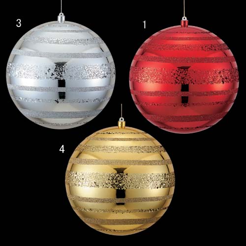 30cm シャイニーストライプボール Onsdiba6872 送料無料 造花 フェイク 人工観葉植物 クリスマス 装飾 デコレーション ガーランド オーナメント 飾り イベント パーティー フラワーアレンジメント 店舗装飾 ボール 室内装飾 クリスマスツリー飾り 飾り付け Christmas