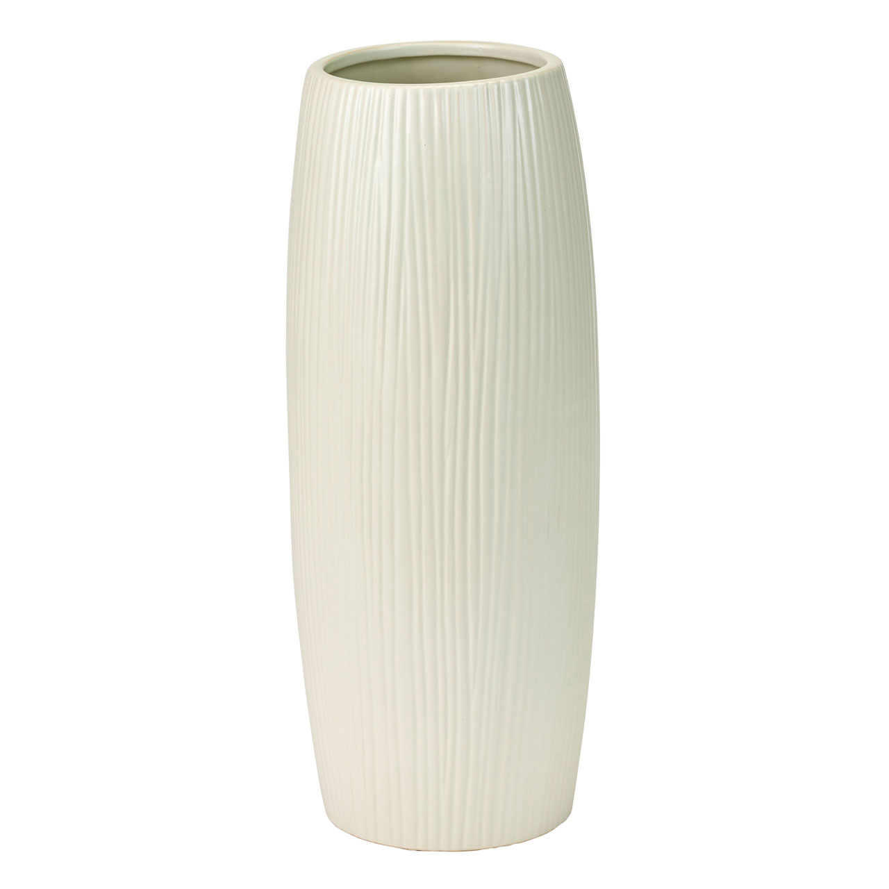 花器（陶器） ロンド ＃１ マットホワイト 1コ[TDLGW000034-001]|花器 ベース 陶器【フラワーベース 花瓶 インテリア装飾 陶器製 ディスプレイ 店舗装飾 アーティフィシャルフラワー対応 】