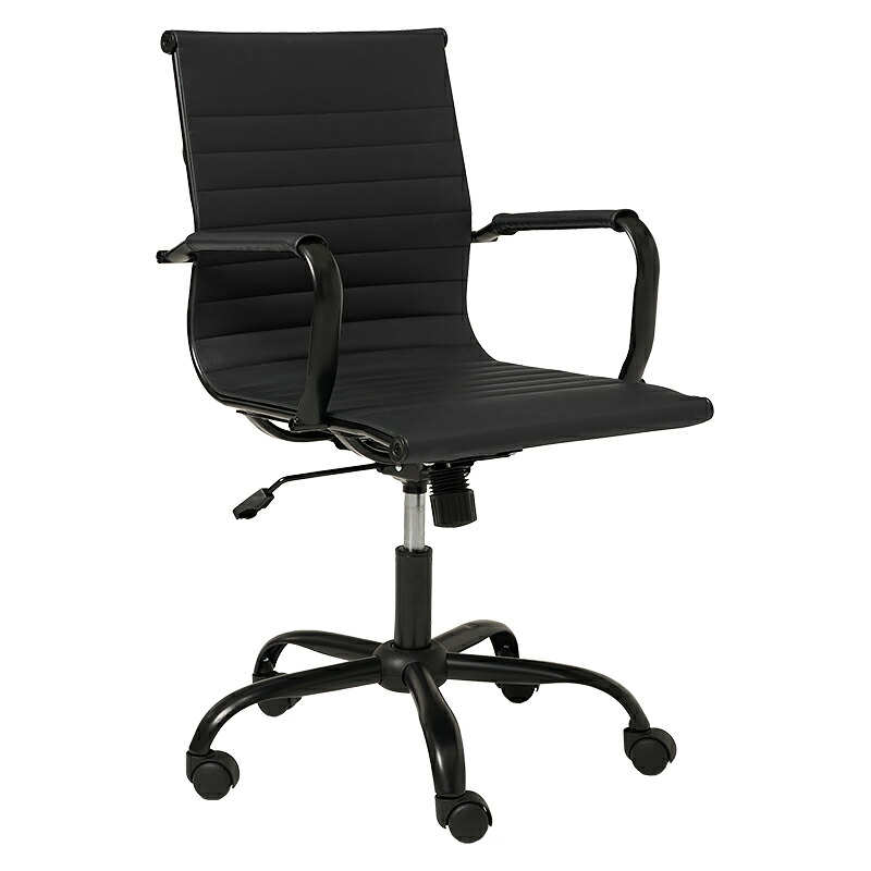 オフィスチェア ブラック[THU3000004711]|インテリア・寝具・収納 オフィス家具 オフィスチェア デスク用チェア【デスクチェア ワークチェア パソコンチェア 椅子 チェア オフィス用品 事務椅子 おしゃれチェア仕事用チェア 】｜緑花堂ストア