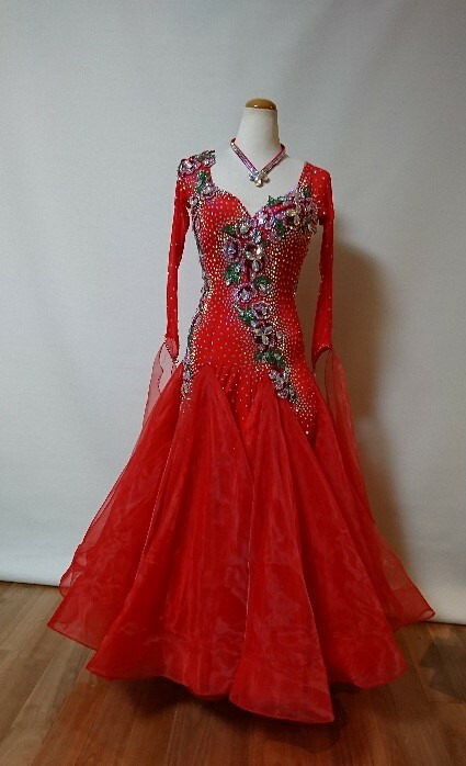 楽天市場】社交ダンス・カラオケ・セミオーダドレス・デモ・競技・Y330