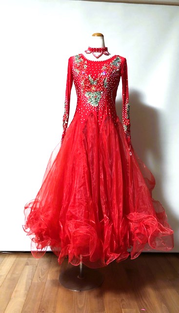 楽天市場】＜レンタル＞衣装・カラオケ・社交ダンスドレスMサイズ 001