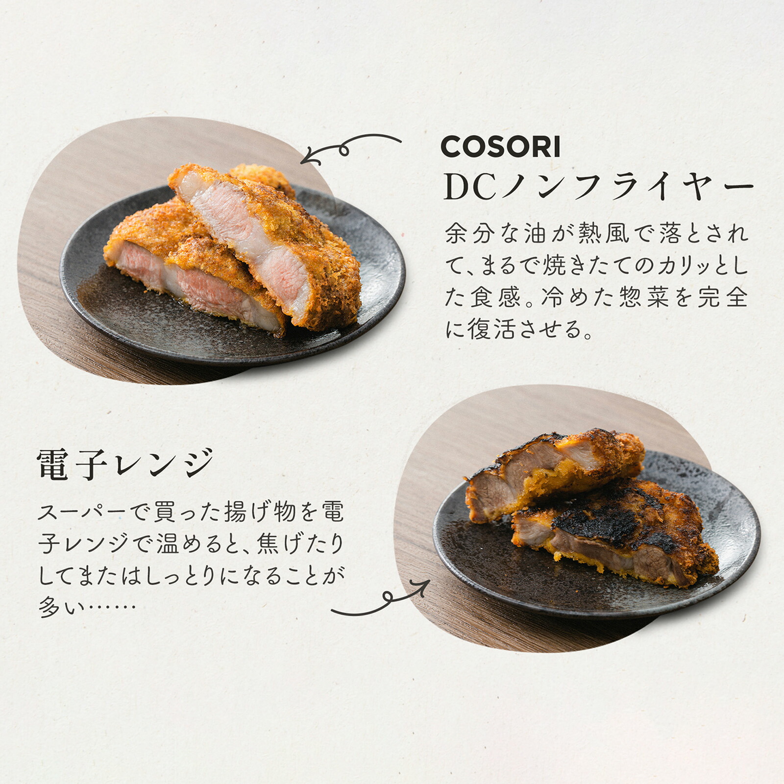 25日抽選P】ノンフライヤー COSORI CAF-DC601-KJP 6.0L 大容量 電気 