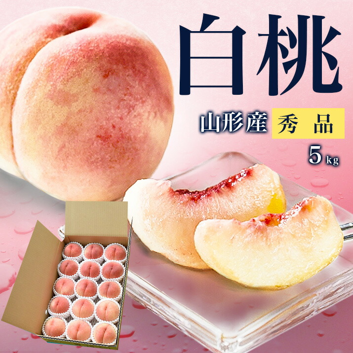 １箱　大玉　１５玉サイズ　山形県産　桃　川中島白桃　５kg箱 1箱 大玉 15玉サイズ 山形県産 桃 川中島白桃 5kg箱 桃の王様