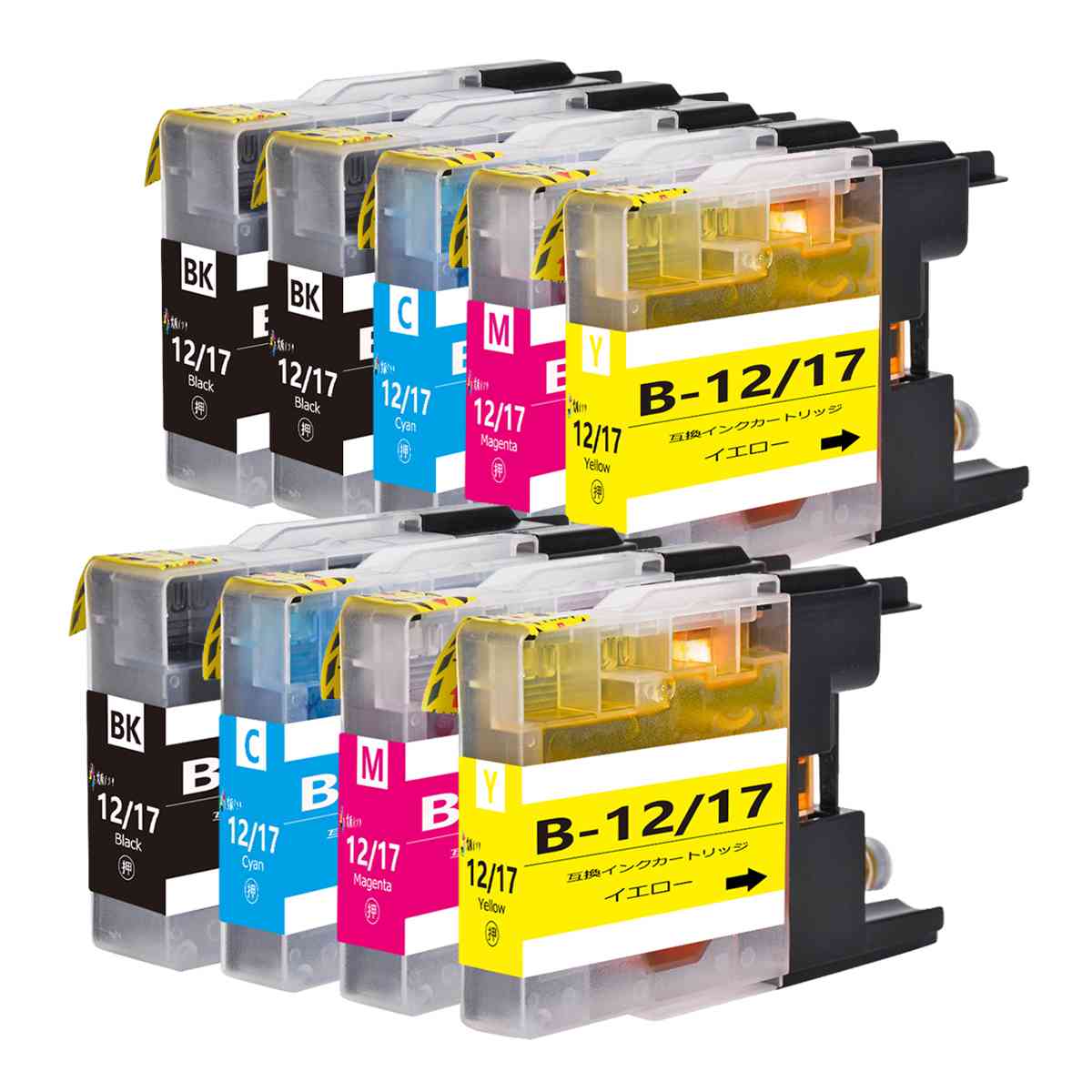 【楽天市場】ブラザーbrother用互換インクカートリッジLC12BK*3 LC12C LC12M LC12Y各2本合計9本MFC-J6710 ...