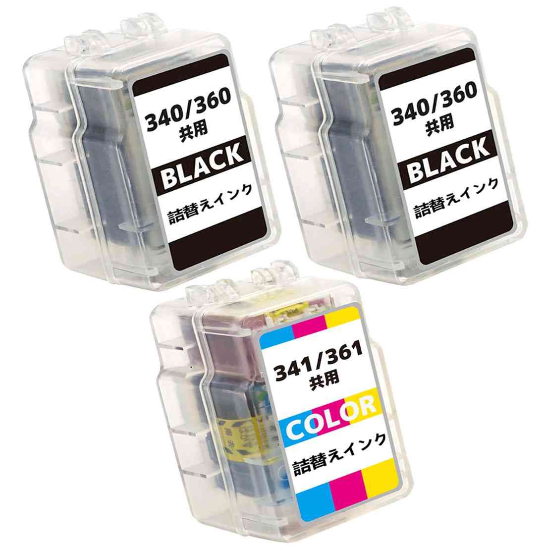 楽天市場】BC-340/360共通 (BKブラック)1本 キヤノン 用詰め替え