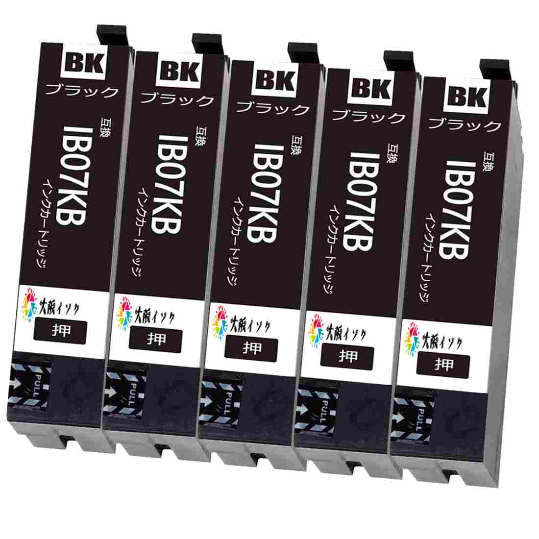楽天市場】IB07KBブラック黒4本セット互換インクカートリッジ 大容量