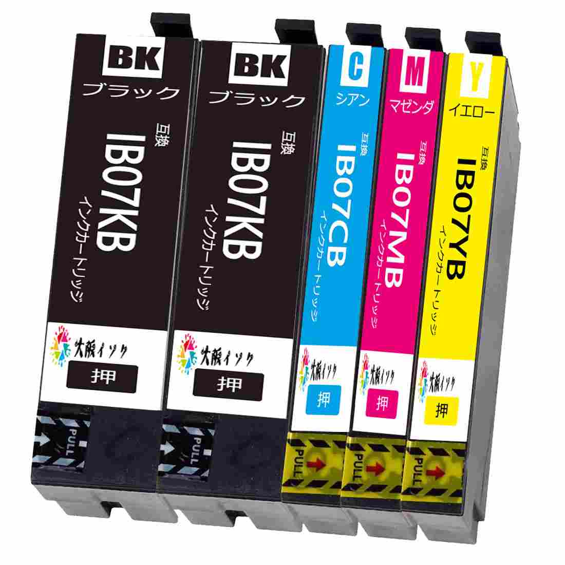楽天市場】IB07CL4B 4色4本セット (KB/CB/MB/YB) 互換インク