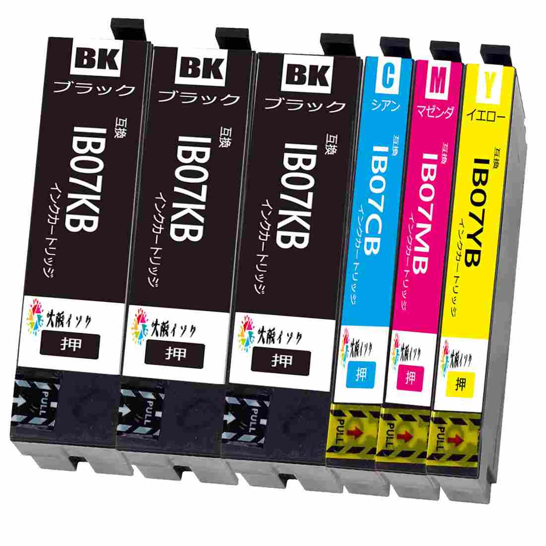 EPSON IB07KB ブラックインクカートリッジ 4個セット エプソン (EPSON) IB07KB(マウス) 純正インクカートリッジ ブラック(大