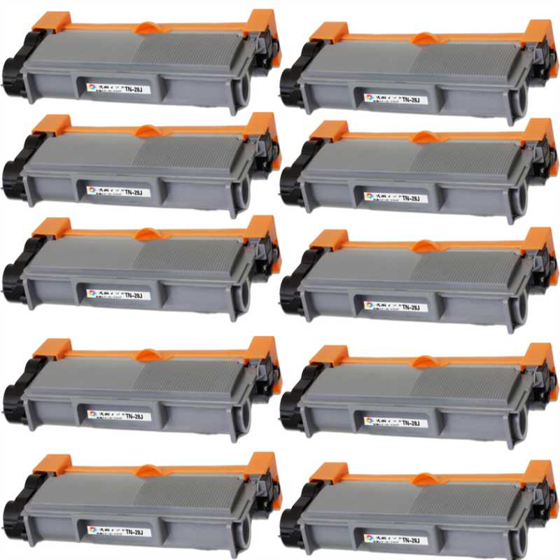 TN-28J取り替えっこトナーカートリッジ 10本組 BK 黒いこと 汎用トナー 相応う機種: JUSTIO HL-L2365DW / HL-L2360DN / HL-L2320D / HL-L2300 / MFC-L2740DW / MFC-L2720DN / DCP-L2540DW / DCP-L2520D / FAX-L2700DN 印字枚数 約2600枚 TN-28J BK 黒いこと 10本組