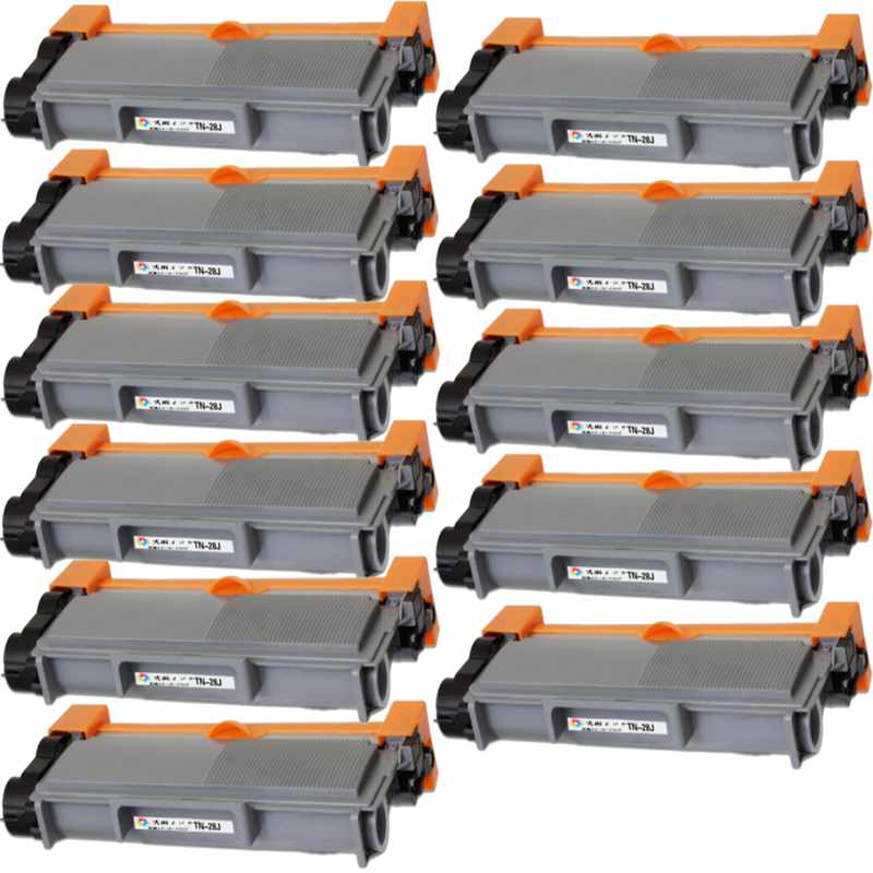 TN-28J取り替えっこトナーカートリッジ  11本組 BK 黒いこと 汎用トナー 相応う機種: JUSTIO HL-L2365DW / HL-L2360DN / HL-L2320D / HL-L2300 / MFC-L2740DW / MFC-L2720DN / DCP-L2540DW / DCP-L2520D / FAX-L2700DN 印字枚数 約2600枚 TN-28J BK 黒いこと 11本組