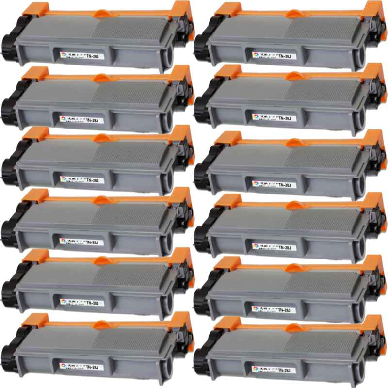 TN-28J互換トナーカートリッジ12本組 BK ブラック 汎用トナー 対応機種: JUSTIO HL-L2365DW / HL-L2360DN / HL-L2320D / HL-L2300 / MFC-L2740DW / MFC-L2720DN / DCP-L2540DW / DCP-L2520D / FAX-L2700DN 印字枚数 約2600枚 TN-28J BK ブラック 12本組