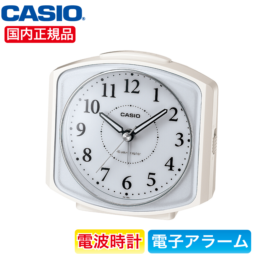 カシオ CASIO 置き時計 ホワイト TQT-351NJ-7BJF