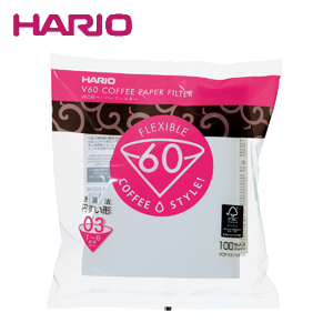 楽天市場】ハリオ HARIO V60ペーパーフィルター01 (Ｖ60透過ドリッパー ...