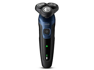 新品 お風呂剃り対応 スイッチロック 急速充電 水洗い可 海外使用可 フィリップス シェーバー 5000シリーズ S5445/03 [ダークロイヤルブルー] パワーカット刃 360-Dフレックスヘッド ディスプレイ ウェット＆ドライ電動シェーバー