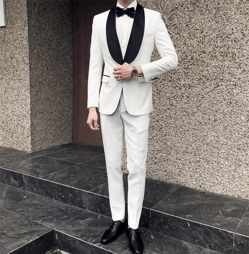 あす楽 2ピーススーツ メンズ スリムスーツ タキシード おしゃれ ビジネススーツ 洗えるパンツ スーツセットアップ スーツセット メンズ スーツ フォーマル 2点セットアップ パーティー 白スーツ プレゼント 二次会 結婚式 礼服 宴会 演出 送料無料 Lサイズ Y5