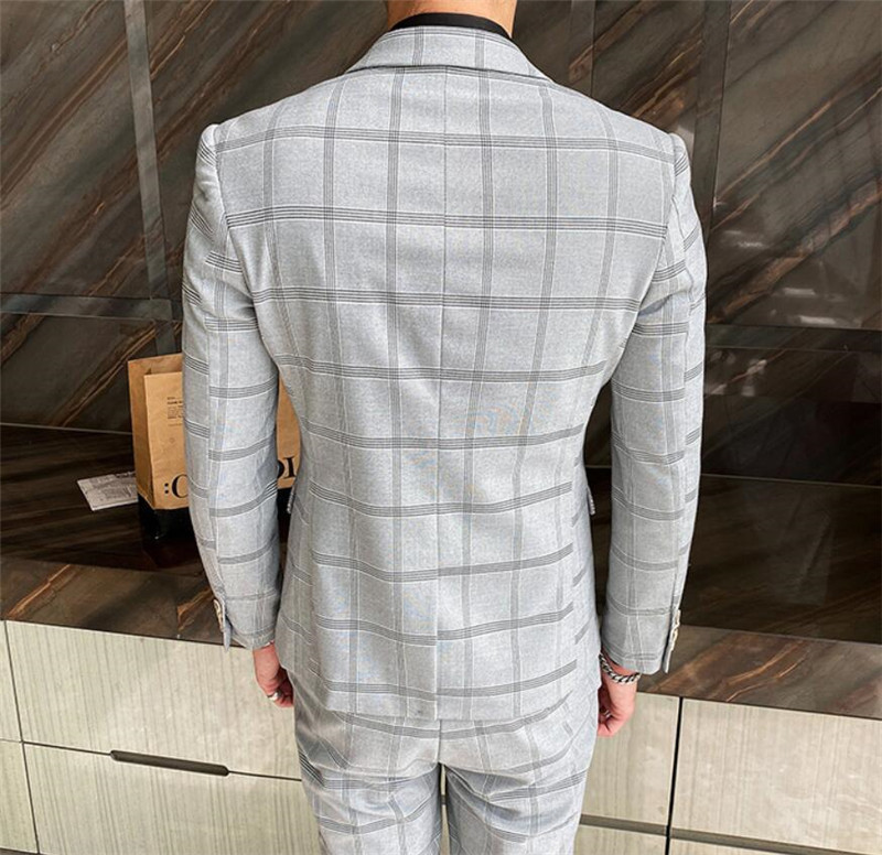 超大特価 楽天市場 メンズスーツ スリーピーススーツ チェック柄 スリムスーツ 細身 ビジネススーツ おしゃれ スーツ メンズスーツ スタイリッシュ 大きいサイズ 洗える オフィス 通勤 結婚式 二次会 飲み会 春 秋 冬 送料無料 Ryoukou楽天市場店 在庫限り Www
