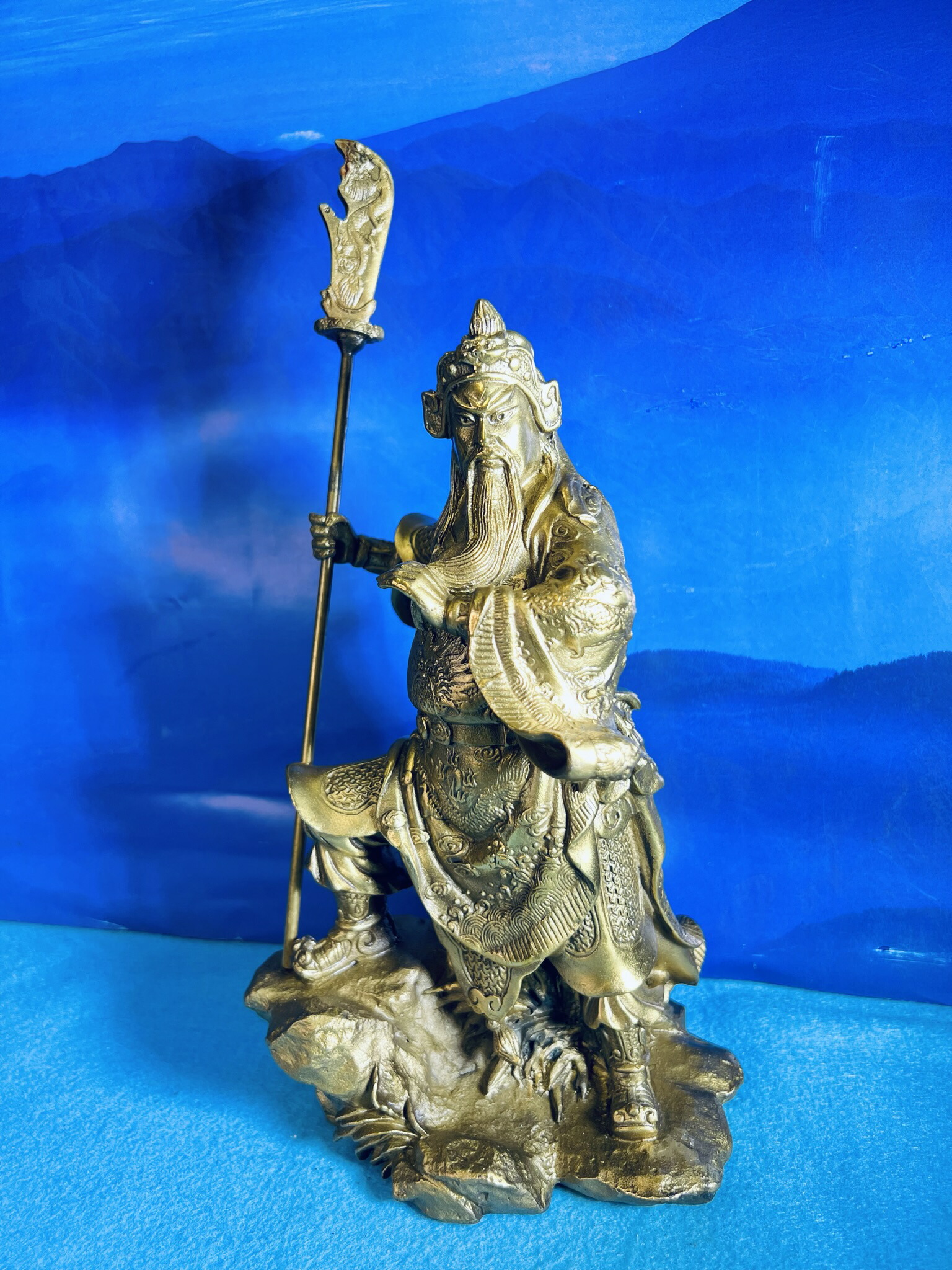 関羽青銅製　仏像 関羽青銅製 仏像