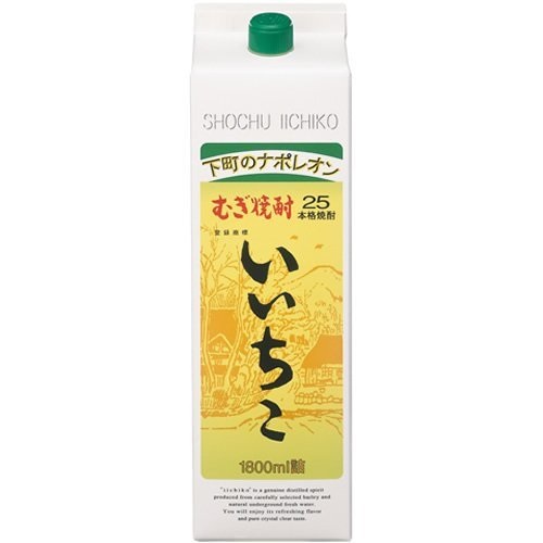 送料無料 大分県 三和酒類 いいちこ 麦焼酎 ゆうパック発送になります パック 1ケース 上質 AL完売しました 25度 1800ml×6本