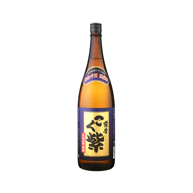 アサヒ 薩摩こく紫 芋焼酎 25度 1800ml×6本 P箱で発送となります 激安通販新作