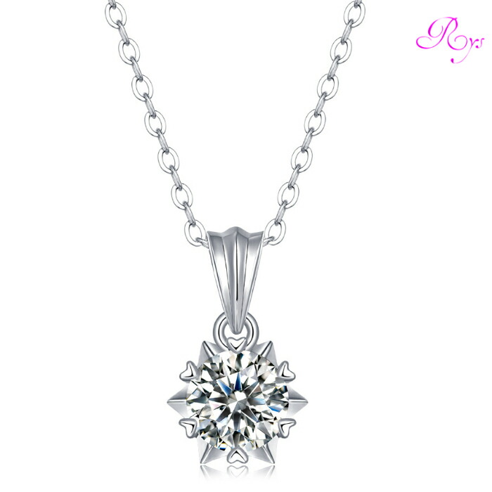 【ギフト対応】 ネックレス レディース Silver925 モアッサナイト シルバーネックレス シルバー RYS 送料無料 ギフト 誕生日 プレゼント バレンタイン 彼女 妻