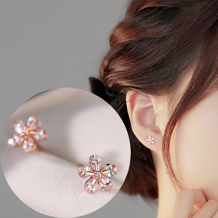 楽天市場】フラワーピアス Silver925芯 花モチーフ 花 フラワー