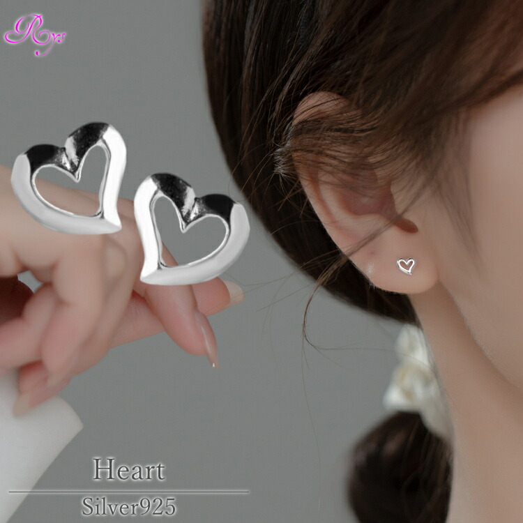 楽天市場】キュービックジルコニアハートストーンピアス ハートピアス