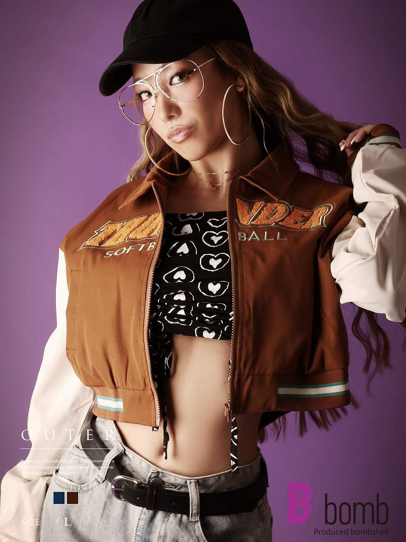 スタジャン　vandythepink風 楽天市場】正規品【 VANDY THE PINK LEMONDADE VARSITY JACKET