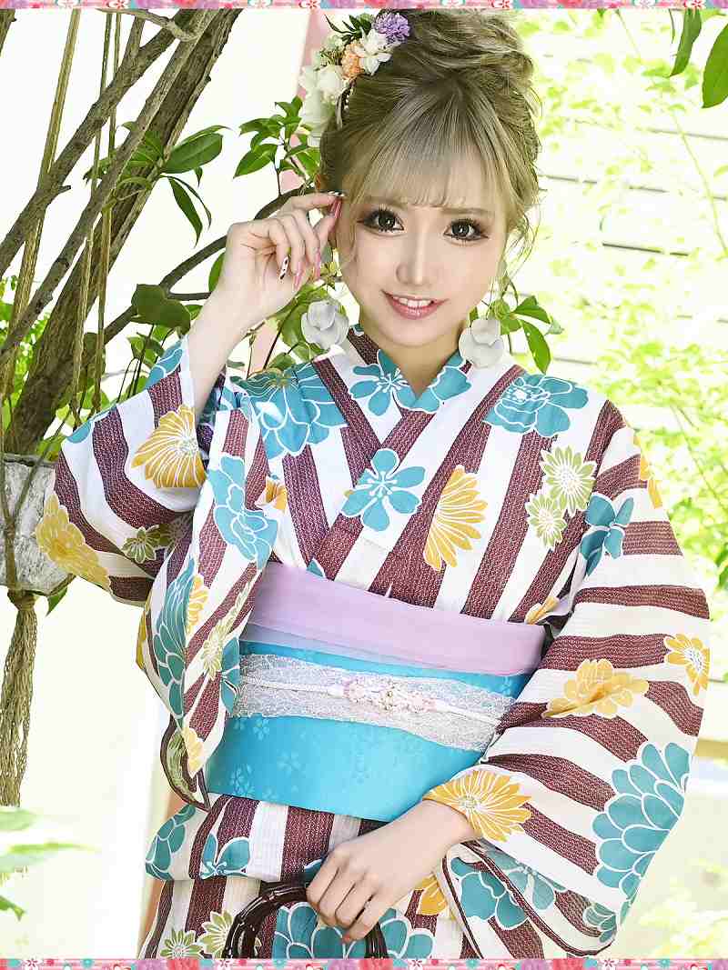浴衣 硬化 ゆかた 徒党 下駄 キャバ Ryuyu キャバクラ レトロ当風 縞 ゆかた あした穏やか 150cm 高等大きさ かこい髪長 女 可愛い 成人 モード 男ウケ レトロ 名文 モダン 夏祭儀 祭り まつり クール 30買値 代 レトロモダン 華